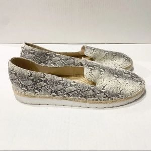 Katherine Kelly Bria espadrilles snake print size 11 shoes